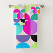 Mittelalterliche moderne farbenfrohe Kreise Retro 