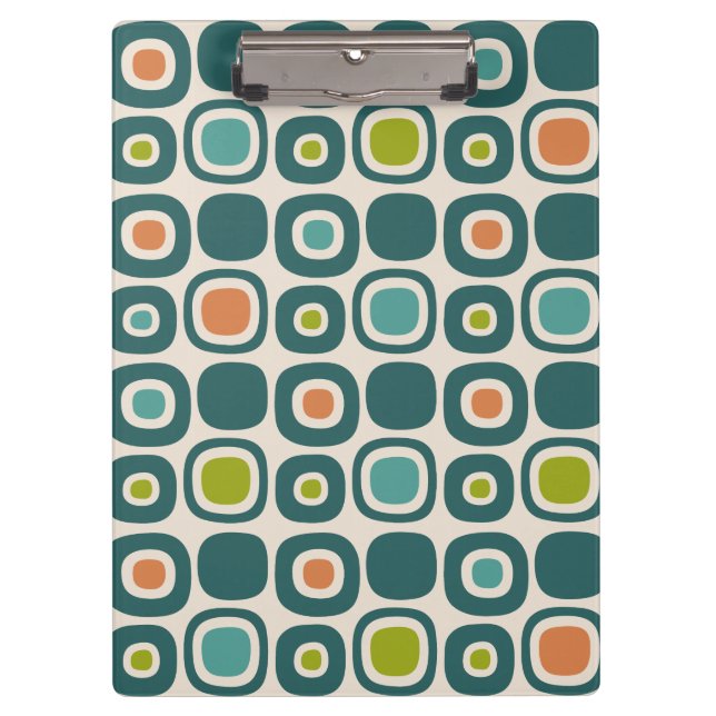 Mittelalterliche moderne Gartenweg-Muster Klemmbrett (Vorderseite)