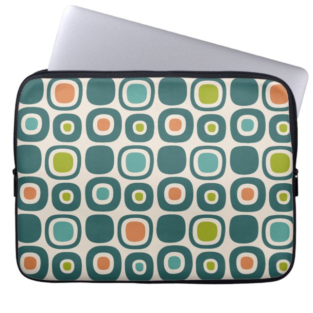 Mittelalterliche moderne Gartenweg-Muster Laptopschutzhülle (Vorderseite)
