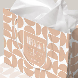 Mittelalterliche Moderne Geburtstagsfeier Retro 30 Große Geschenktüte