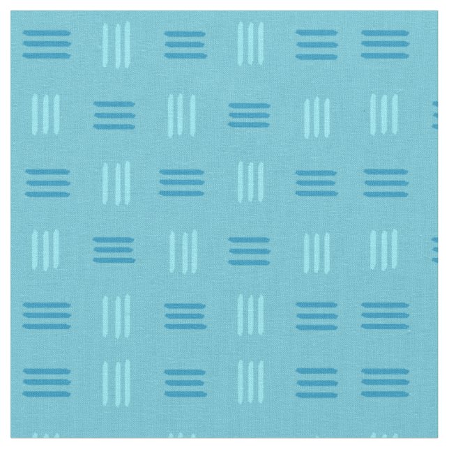 Mittelalterliche moderne Gemusterte Linien (Sky Bl Stoff (Nahaufnahme)