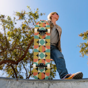Mittelalterliche Moderne Geometrische Abstraktion Skateboard