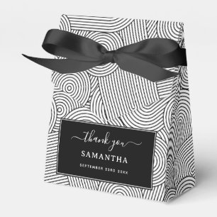 Mittelalterliche moderne geometrische Arche Schwar Geschenkschachtel