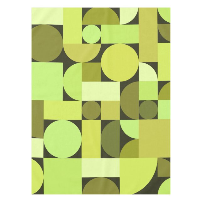 Mittelalterliche moderne geometrische Struktur Tischdecke (Vorderseite)