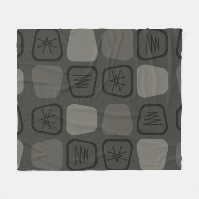 Mittelalterliche, moderne, gepflasterte Plätze sch Fleecedecke (Vorderseite (Horizontal))