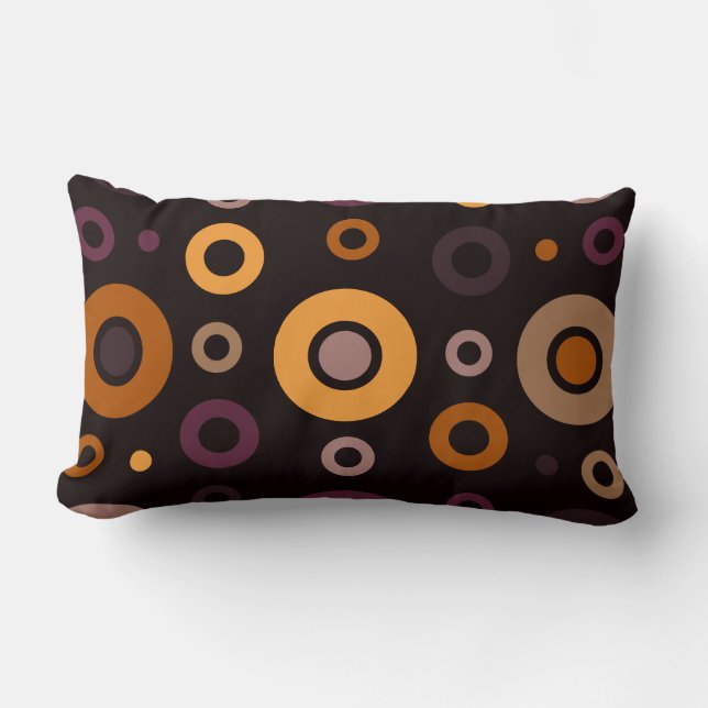 Mittelalterliche, moderne Herbstgeometrie Lendenkissen (Vorderseite)