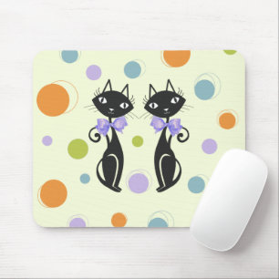 Mittelalterliche moderne Katze Mousepad