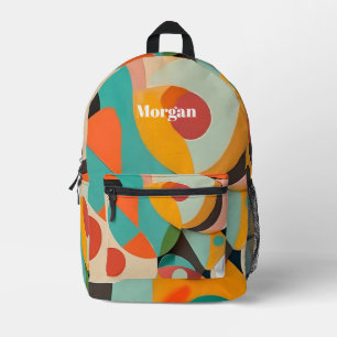 Mittelalterliche moderne Kunst, Name oder Monogram Bedruckter Rucksack
