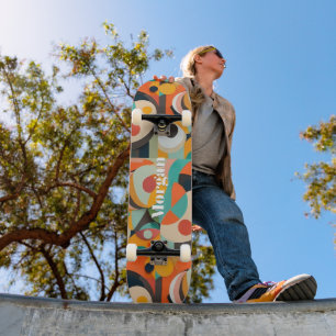 Mittelalterliche Moderne Kunst, Vertikaler Name Ge Skateboard