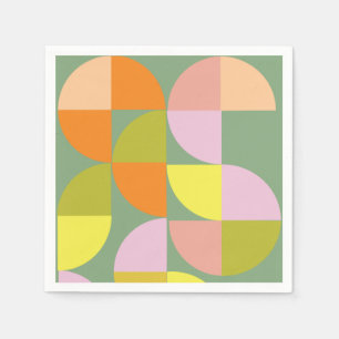 Mittelalterliche Moderne, leuchtende Farben Frisch Serviette