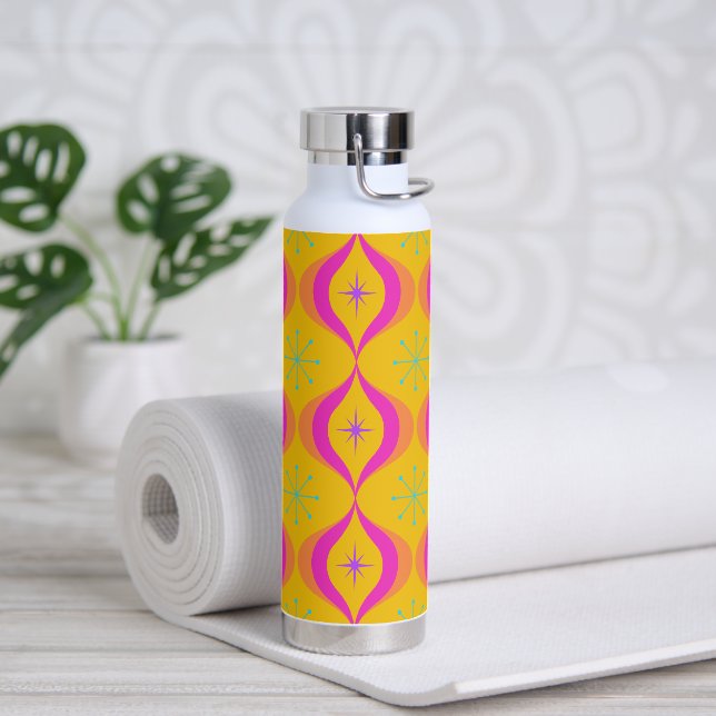Mittelalterliche Moderne, leuchtendes Rosa und gel Trinkflasche (Yoga)