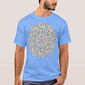 Mittelalterliche Moderne Mandala T-Shirt