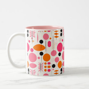 Mittelalterliche Moderne Muster Pastel Bohemische  Zweifarbige Tasse