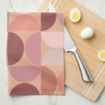 Mittelalterliche Moderne Muster Peach Fuzz Geschirrtuch<br><div class="desc">Moderne Muster des Mittelalters - abstrakte geometrische Formen - minimalistische Muster in pfirsichfarbenem Fuzz - neutrale Erdtöne.</div>