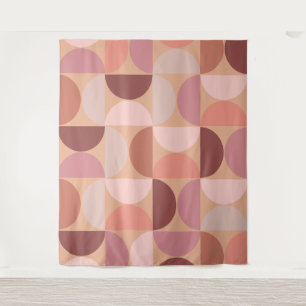 Mittelalterliche Moderne Muster Peach Fuzz Wandteppich