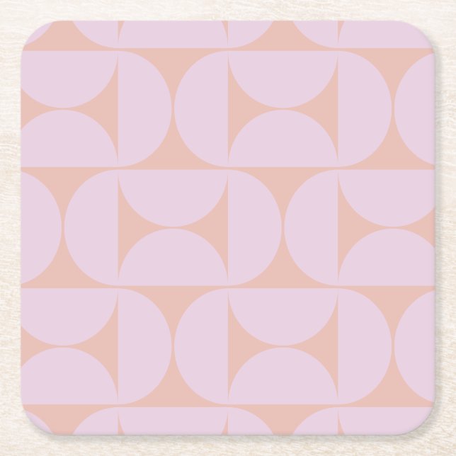 Mittelalterliche moderne Muster Soft Pastel Lilac Rechteckiger Pappuntersetzer (Vorderseite)