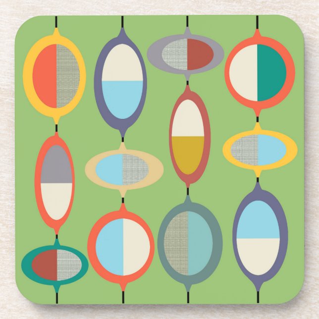 Mittelalterliche Moderne Nr. 7 Getränkeuntersetzer (Vorderseite)