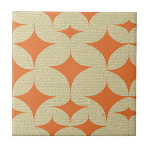 Mittelalterliche moderne Orange Diamond  Fliese