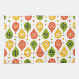 Mittelalterliche Moderne orangefarbene Regenfälle  Geschirrtuch