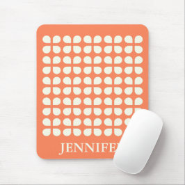 Mittelalterliche moderne Petalen in Orange Persona Mousepad