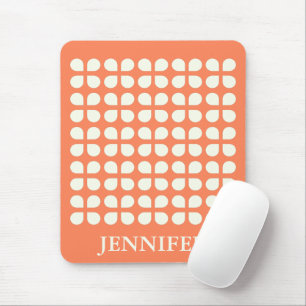 Mittelalterliche moderne Petalen in Orange Persona Mousepad