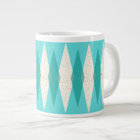 Mittelalterliche moderne Raute Jumbo-Tasse