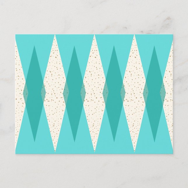 Mittelalterliche moderne Raute Postkarte (Vorderseite)