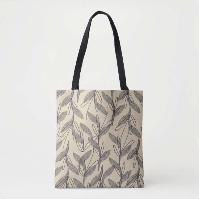 Mittelalterliche Moderne Retro Botanisches Grau Be (Vorderseite)