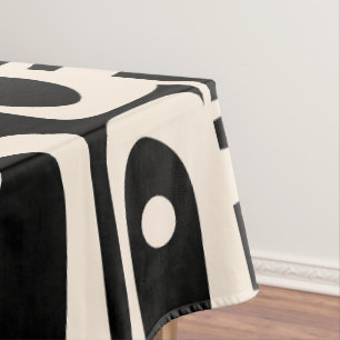 Mittelalterliche Moderne Retro Piquet Schwarz und  Tischdecke
