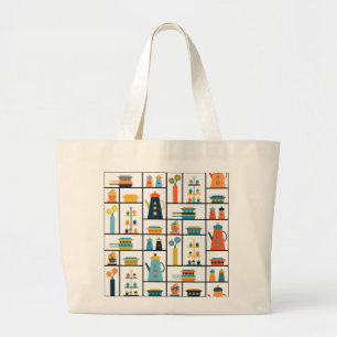 Mittelalterliche Moderne Retro Stilvolle Küchensch Jumbo Stoffbeutel