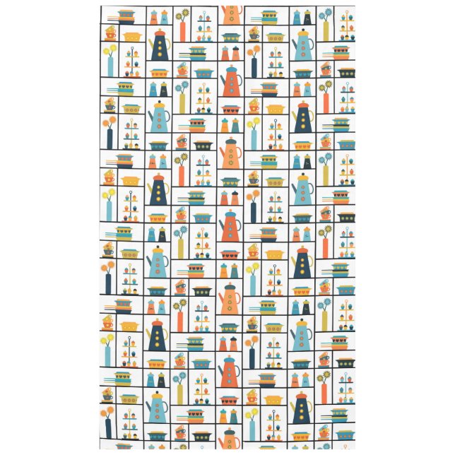 Mittelalterliche Moderne Retro Stilvolle Küchensch Tischdecke (Vorderseite)