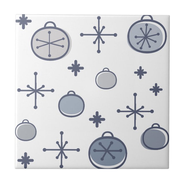 Mittelalterliche Moderne Retro Weihnachtsgeschicht Fliese (Vorderseite)