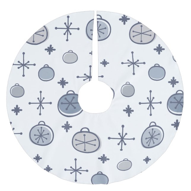 Mittelalterliche Moderne Retro Weihnachtsgeschicht Polyester Weihnachtsbaumdecke (Vorderseite)