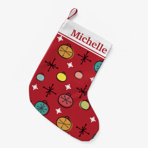 Mittelalterliche Moderne Retro Weihnachtszeit Rote Kleiner Weihnachtsstrumpf
