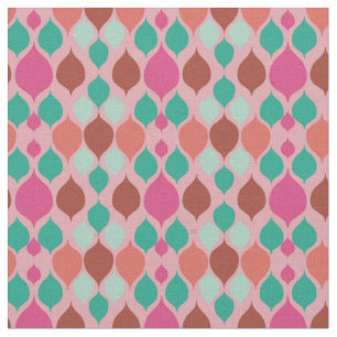 Mittelalterliche moderne rosa Geometrie  Stoff