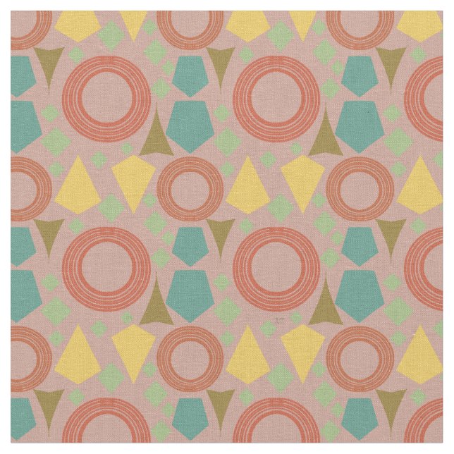 Mittelalterliche moderne rosa geometrische Stoffe (Nahaufnahme)