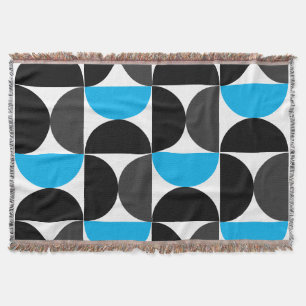 Mittelalterliche Moderne Schwarz Blau und Grau Decke