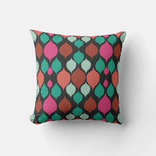 Mittelalterliche Moderne Schwarze Geometrie Kissen