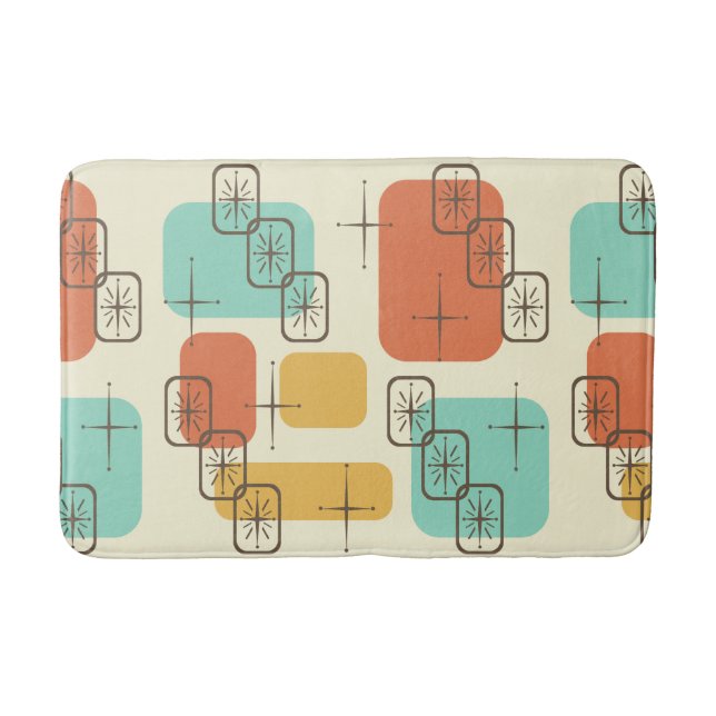 Mittelalterliche Moderne Sputnik mehrfarbig 1 Badematte (Vorderseite)