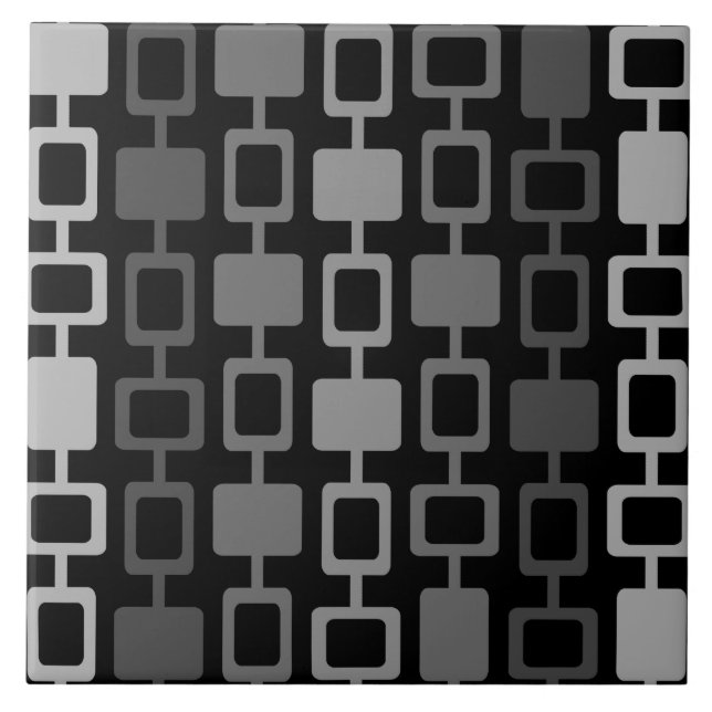 Mittelalterliche moderne Square Columns Black Gray Fliese (Vorderseite)