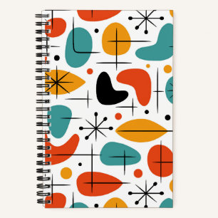 Mittelalterliche moderne Sternenburst-Muster Notizbuch