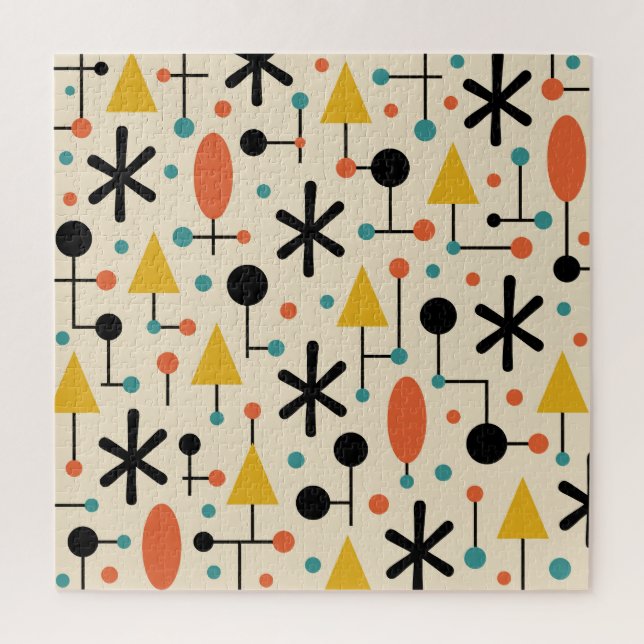 Mittelalterliche moderne Sternenexplosion Muster Puzzle (Vertikal)