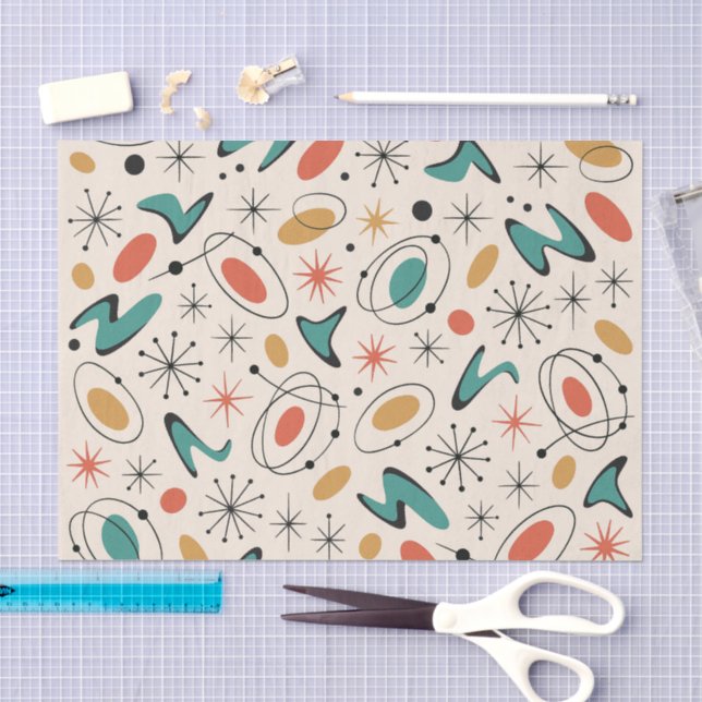 Mittelalterliche moderne Sternenexplosion Muster Seidenpapier (Handwerk)