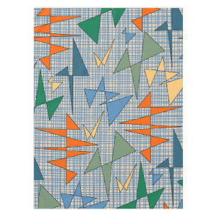 Mittelalterliche moderne Triangulation Abstrakte A Tischdecke