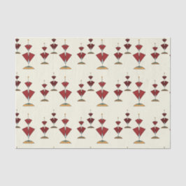 Mittelalterliche moderne Valentine Geometrisches r Seidenpapier