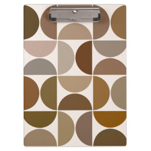 Mittelalterliche Moderne Zeitkreise Browns+Cream Klemmbrett
