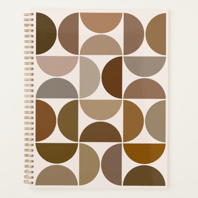 Mittelalterliche Moderne Zeitkreise Browns+Cream Planer (Vorderseite)