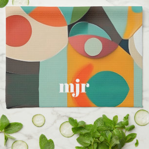 Mittelalterliche Monografie oder Name der Modernen Geschirrtuch