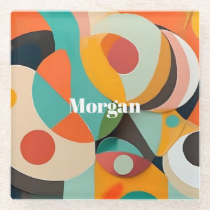 Mittelalterliche Monografie oder Name der Modernen Glasuntersetzer