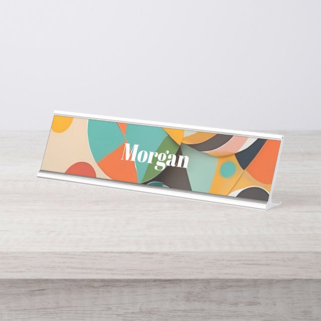 Mittelalterliche Monografie oder Name der Modernen Schreibtischnamensplakette (Vorderseite )